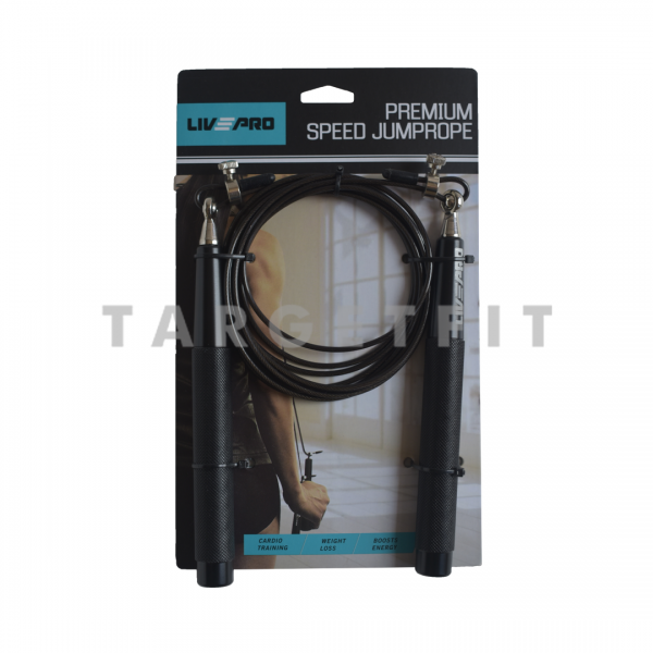 Speed Jump Rope Black Livepro