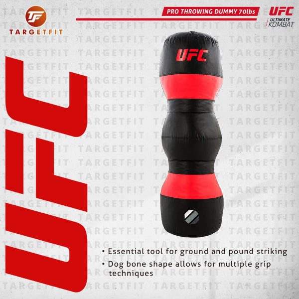 UFC Pro Throwing Dummy Black Red 70lb