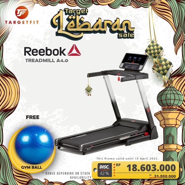 Reebok Astroride A4 Treadmill Lebaran Sale Free Gym Ball