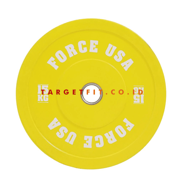 Force USA Pro Grade Bumper Plates 5 - 25 kg - Image 3