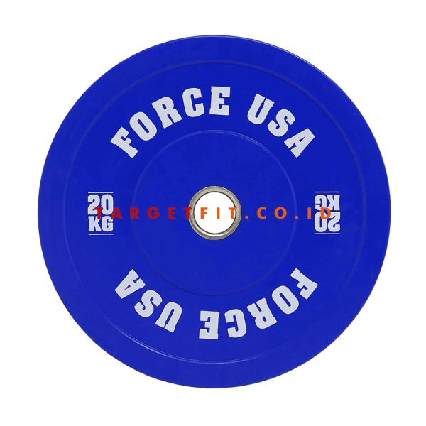 Force USA Pro Grade Bumper Plates 5 - 25 kg - Image 2